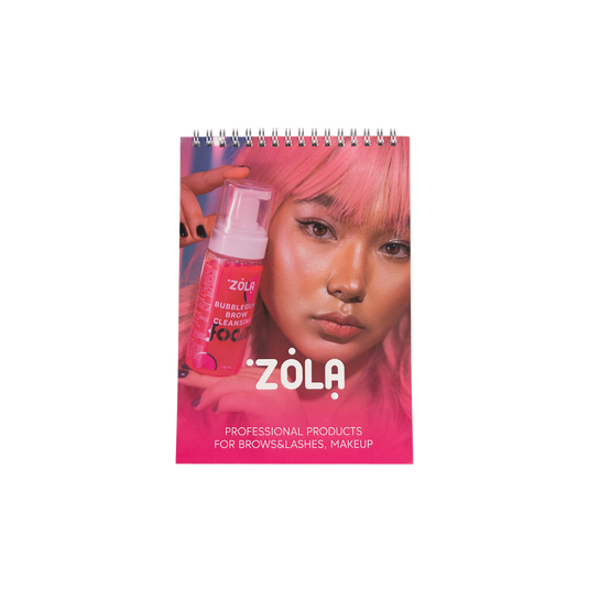 Translation missing: it.alt="Notebook Zola per lashmaker e brow artist – design Bubblegum"