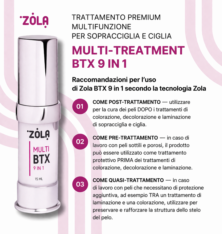 Translation missing: it.Trattamento Rigenerante ''Multi B. 9 In 1'' 15ml Ciglia &amp; Sopracciglia Zola®